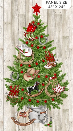 [30733] Howdy Christmas Tree Panel #174 (30733)