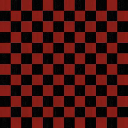 [29912] Id Rather Be Playing Chess Checkerboard Black And Red (29912)