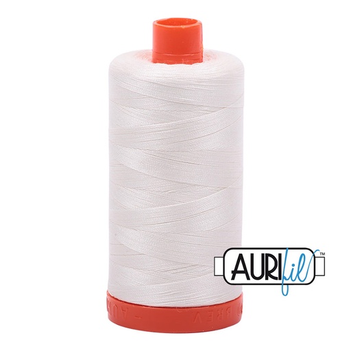 [33759] Aurifil Mako Cotton Thread Solid 50wt 1422yds Chalk (33759)