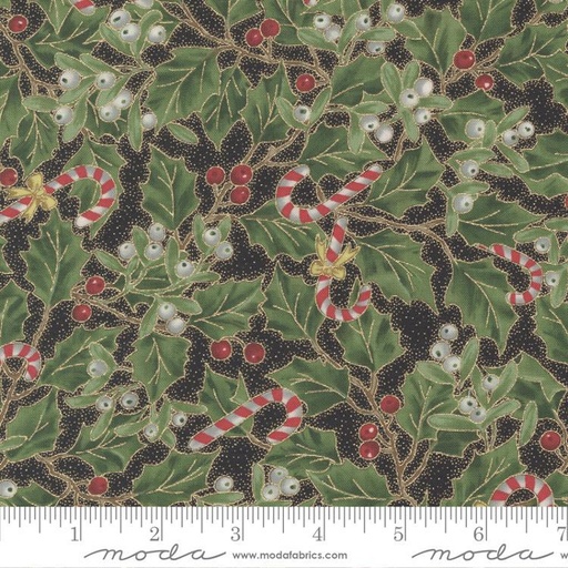 [32264] Merry Manor Metallic Black 33662 15M Moda #1 (32264)