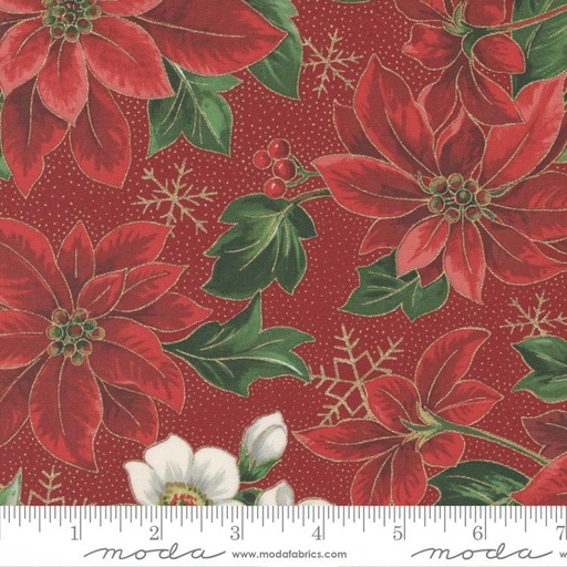 [32261] Merry Manor Metallic Crimson 33660 13M Moda #1 (32261)