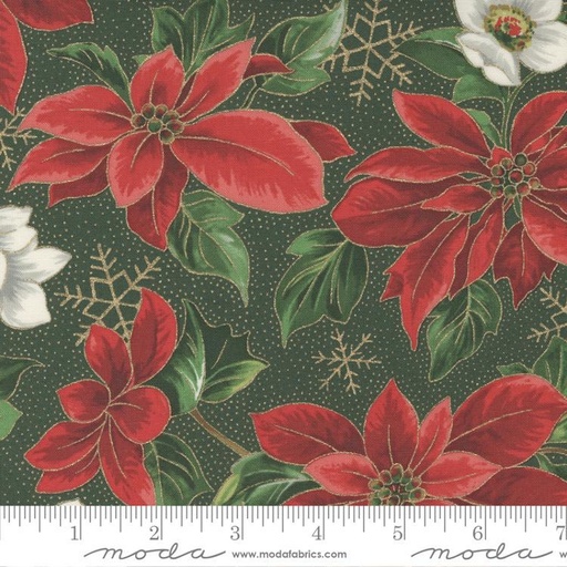 [32260] Merry Manor Metallic Evergreen 33660 14M Moda #1 (32260)