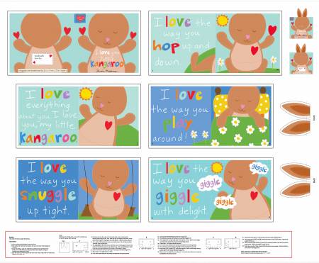 [33591] Multi 36in Kangaroo Book Panel (33591)
