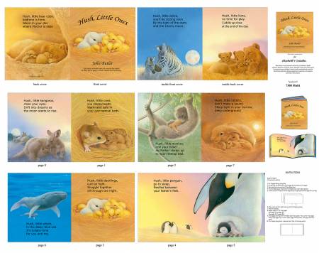 [33429] Multi Hush Little Ones Fabric Book 36in Panel (33429)