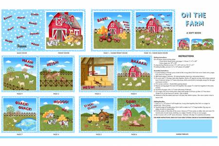 [33584] Multi On The Farm Digital Cuddle Panel #178 (33584)
