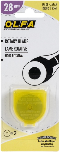 [28547] OLFA Rotary Blade Refill 28mm 2/Pkg-