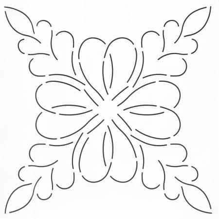 [32362] Quilt Stencil Feathered Hearts 12in