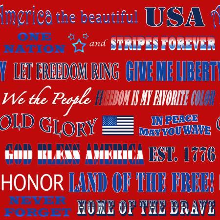 [28009] Red Patriotic Phrases (28009)