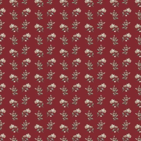 [28014] Red Wallpaper Floral (28014)