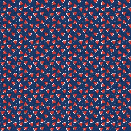 [30542] Red White And Bang Watermelon Navy (30542)
