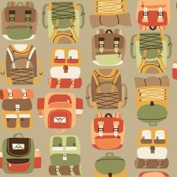 [28204] RJ1601-BA1 Camping Crew - Backpacks - Bark Fabric (28204)