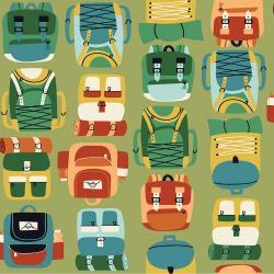[28206] RJ1601-FE2 Camping Crew - Backpacks - Fern Fabric (28206)