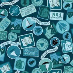 [28203] RJ1603-LA1 Camping Crew - Patches - Lake Fabric (28203)