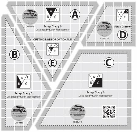 [15204] Scrap Crazy 6" Templates