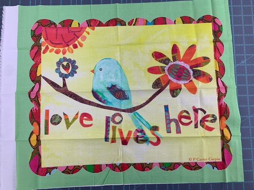 [34254] Serious Whimsey - Love Lives Here Block 21"x18" (34254)#13