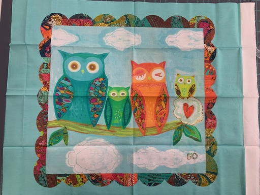 [34269] Serious Whimsey - Owl Family Block 21"x18" (34269)#2