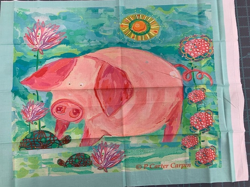 [34248] Serious Whimsey - Pig Large Block 21"x18" (34248) #12