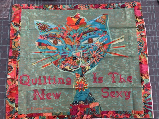 [34272] Serious Whimsey - Sexy Cat Large Block 21"x18" (34272) #7