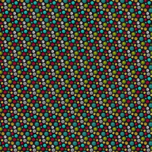 [29482] SEWING IS MY HAPPY PLACE BLACK MULTI 24221-99