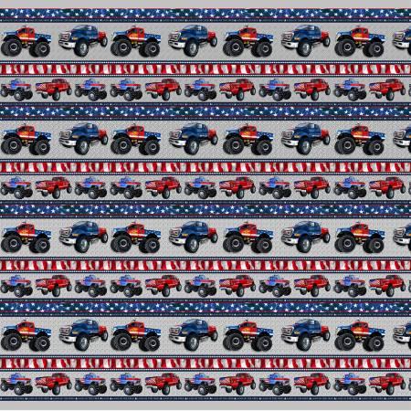 [27984] Silver American Truckers Border Stripe (27984)