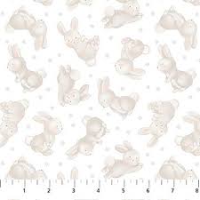 [32475] Snuggle Bunny Flannel White Multi (32475)