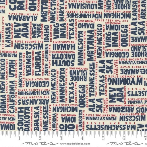 [31898] Stateside States Vanilla Navy 55610 33 Moda #1 (31898)