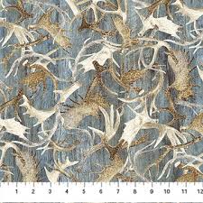 [31441] Stonehenge Timberland Trail Flannel Antlers Blue (31441)