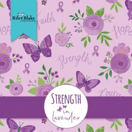 [32041] Strength In Lavender 10in Squares 42pcs/bundle