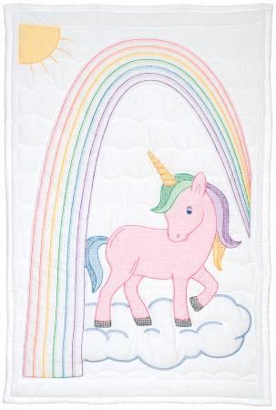 [28279] Unicorn Crib Quilt Top