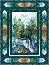 [32991] Viewpoint Quilt Kit Dark Border 46"x62" (32991)