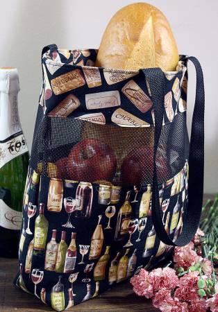 [30854] Vinyl Mesh Market Bag