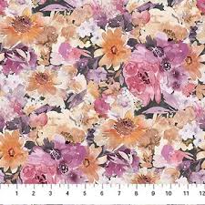 [32878] Vivian Charcoal Multi Small Floral (32878)