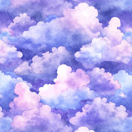 [34452] Lil' Wizards- Clouds lavender (34452)