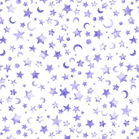[34459] Lil' Wizards - Moon & Stars purple (34459)
