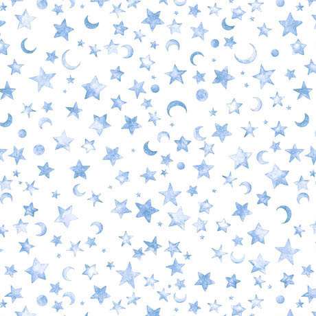 [34460] Lil' Wizards - Moon & Stars blue (34460)