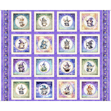 [34461] Lil' Wizards - Picture Patch panel lavender (34461)