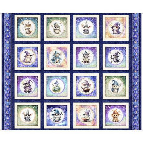 [34462] Lil' Wizards - Picture Patch panel navy (34462)