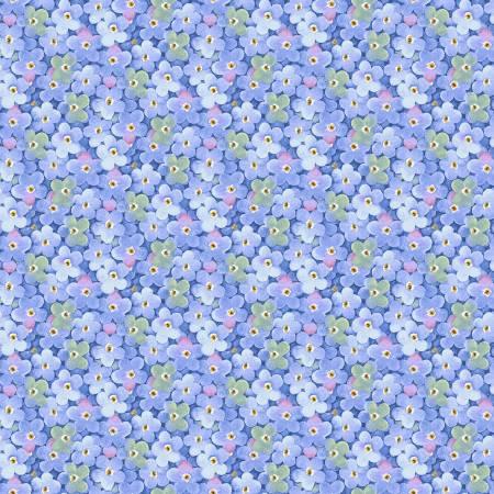 [27755] Blue Packed Little Flowers (27755)