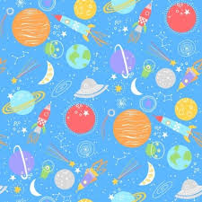 [34294] Blue Space Flannel (34294)