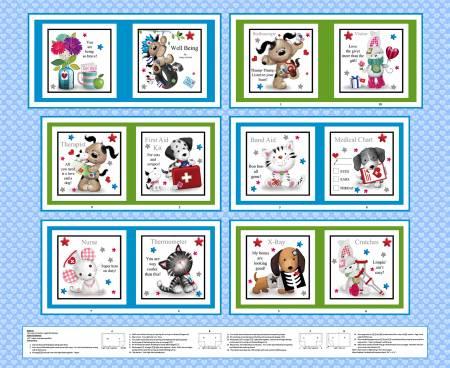 [27466] Blue Well Being Book Panel 36in