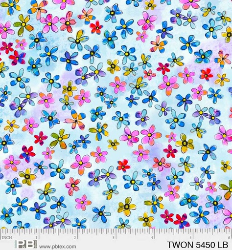 [34468] Tiny Wonders Ditsy Floral blue (34468)