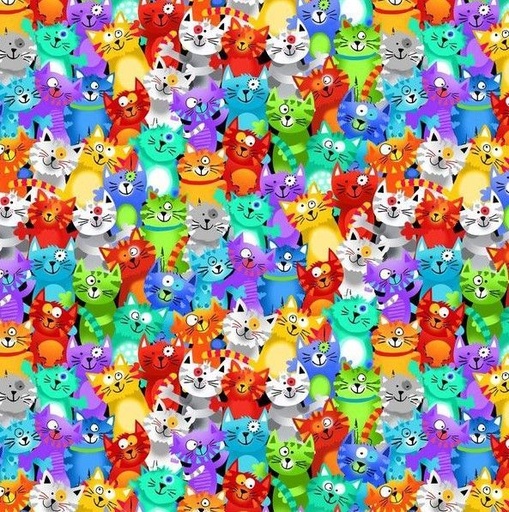 [34659] Live Love Meow - PACKED RAINBOW CATS (34659)