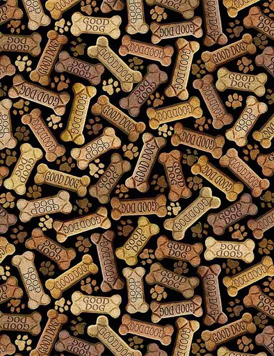 [34664] Happiness has Paws - TOSSED DOG BONES (34664)