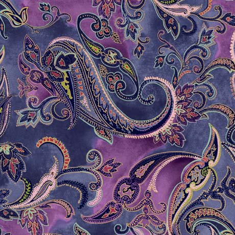 [34836] FIORE - PAISLEY INDIGO (34836)