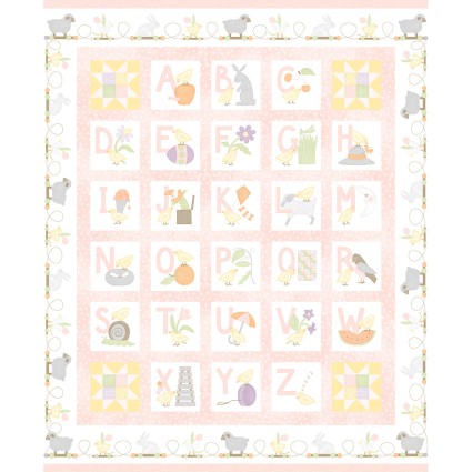 [35060] Little Chicks Flannel - Pink Panel 36"x44" (35060) #134