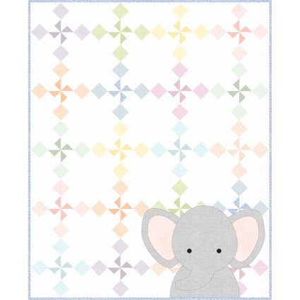 [35061] Little Lambies Woolies Flannel - Ellie's Pinwheels Quilt Kit 40'X50" (35061)