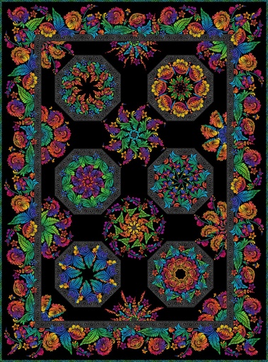 [35107] Vivid Kaleidoscope Quilt Pattern (35107)