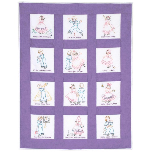 [35297] Nursery Rhymes Nursery Quilt Blocks 9x9 (35297)