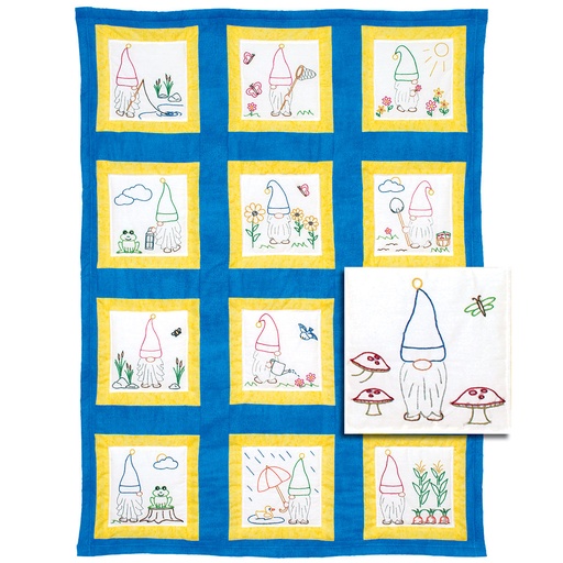 [35301] Gnomes Theme Quilt Blocks 9x9 (35301)