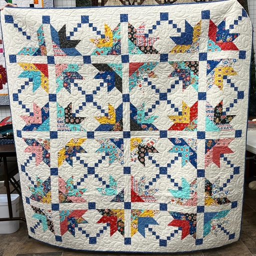 [35606] Bessie finished quilt 66 x 66 (35606)